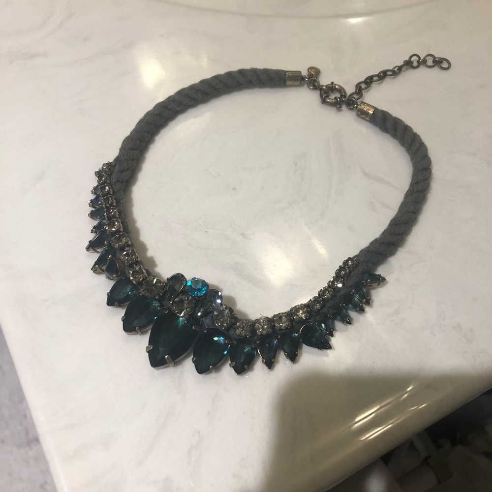 jcrew gem statement necklace